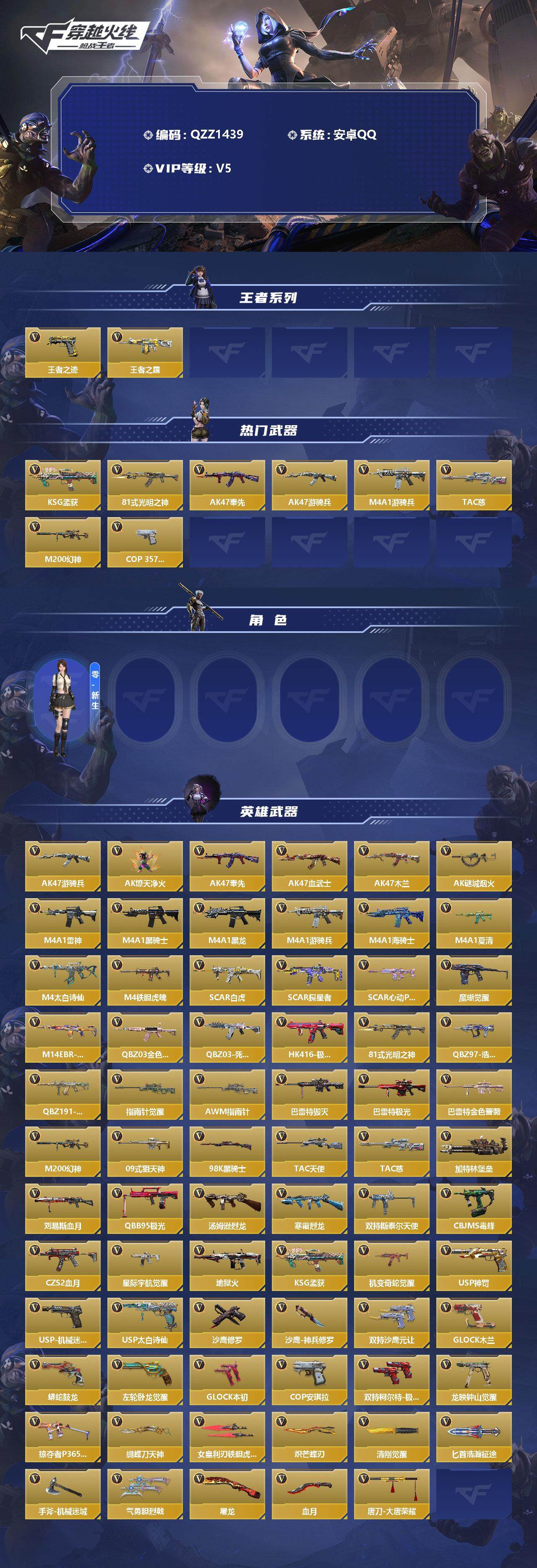 CFMEY337261枪战王者账号详情图2