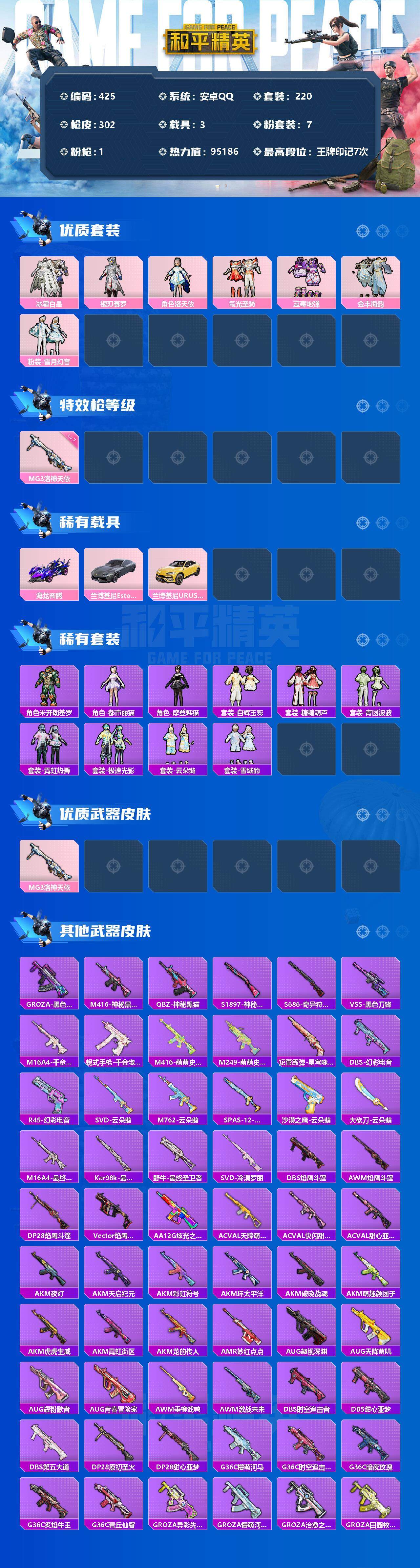 HPJZ3279907和平精英账号详情图2 HPJZ3279907和平精英账号详情图2