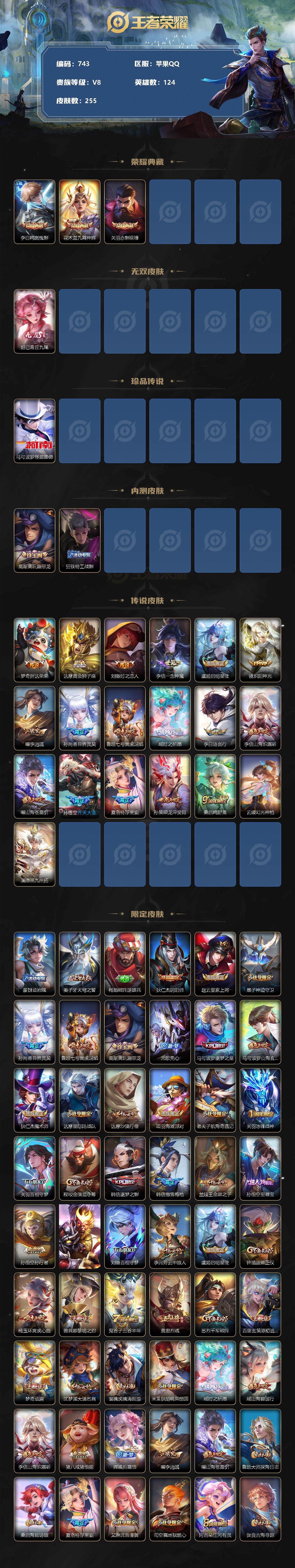 WZCMW3220530王者荣耀账号详情图3