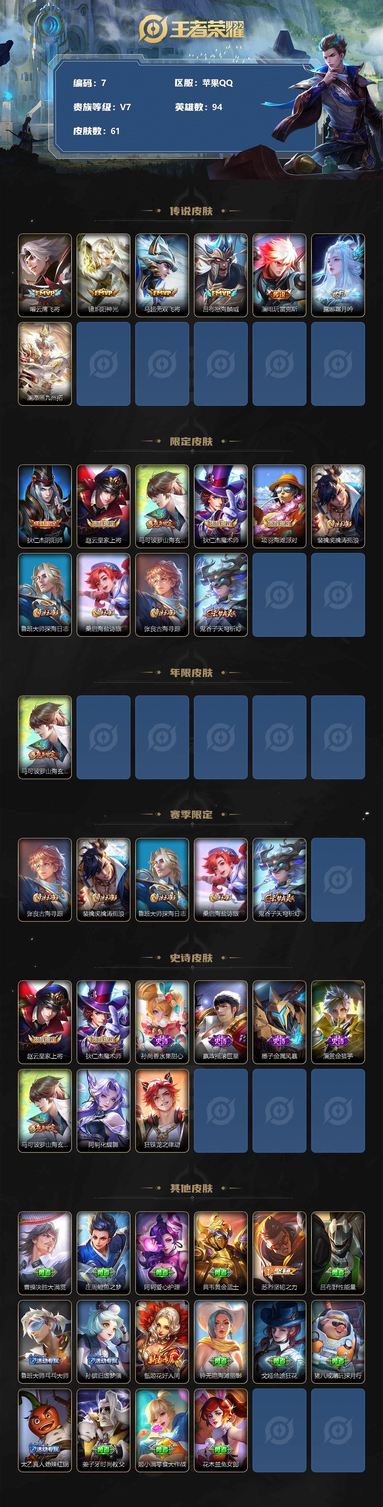 WZJZ3191087王者荣耀账号详情图2