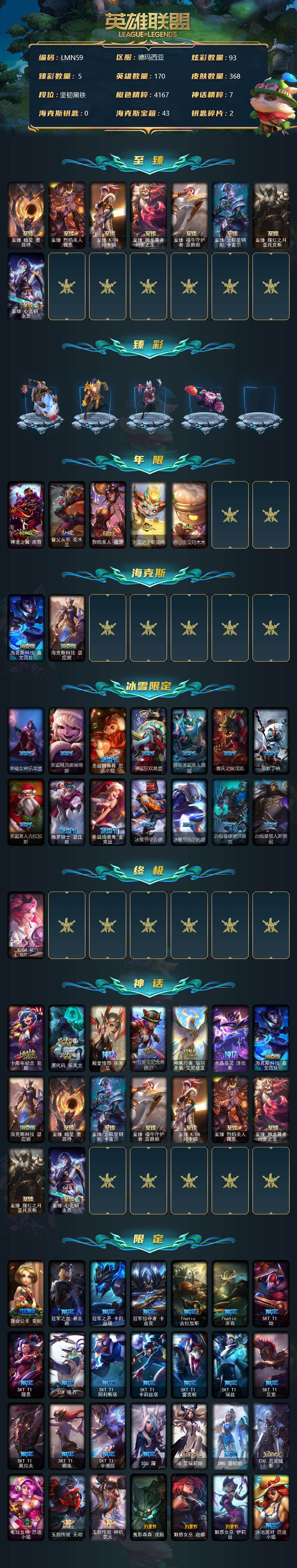 LOLEY37918英雄联盟账号详情图2 LOLEY37918英雄联盟账号详情图2