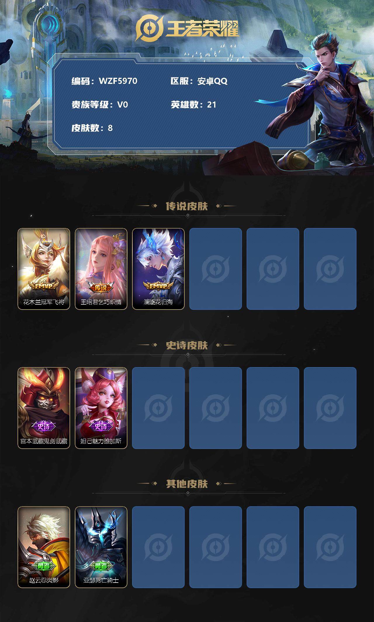 WZEY3187566王者荣耀账号详情图2