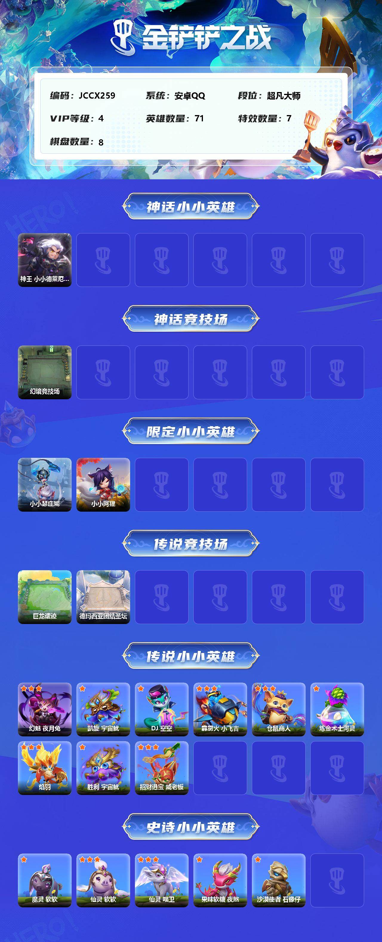 JCCEY31822金铲铲之战账号详情图2 JCCEY31822金铲铲之战账号详情图2