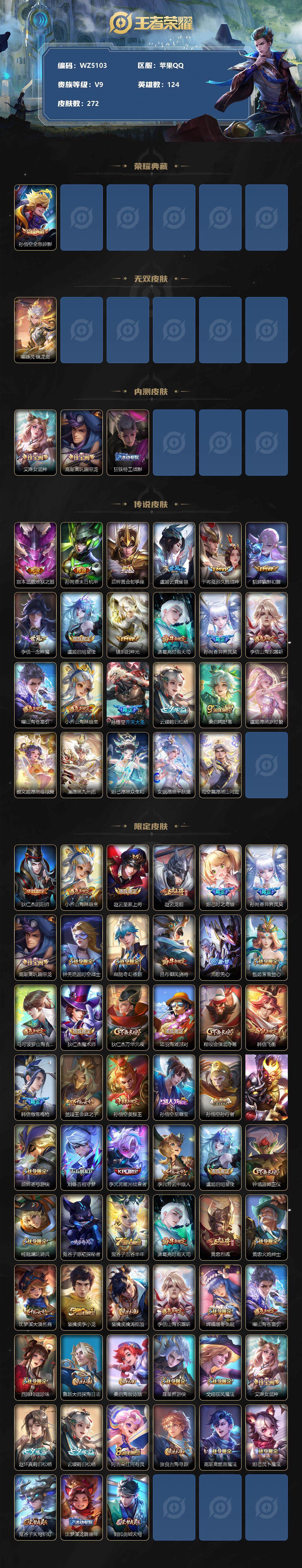 WZ033190686王者荣耀账号详情图2