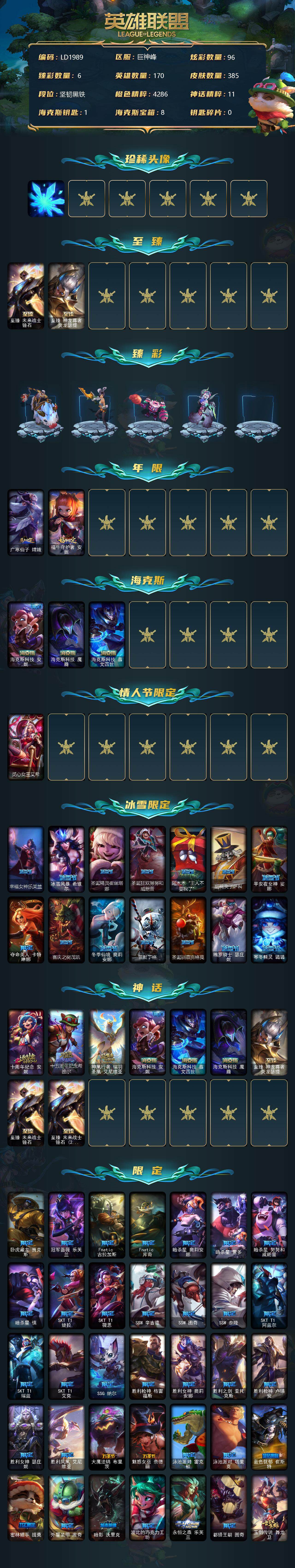 LOLEY38134英雄联盟账号详情图2