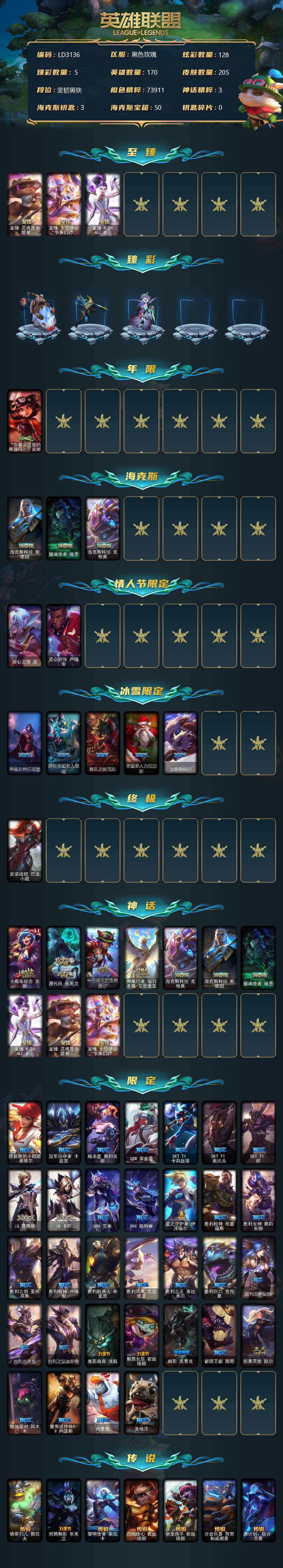 LOLEY38061英雄联盟账号详情图2 LOLEY38061英雄联盟账号详情图2