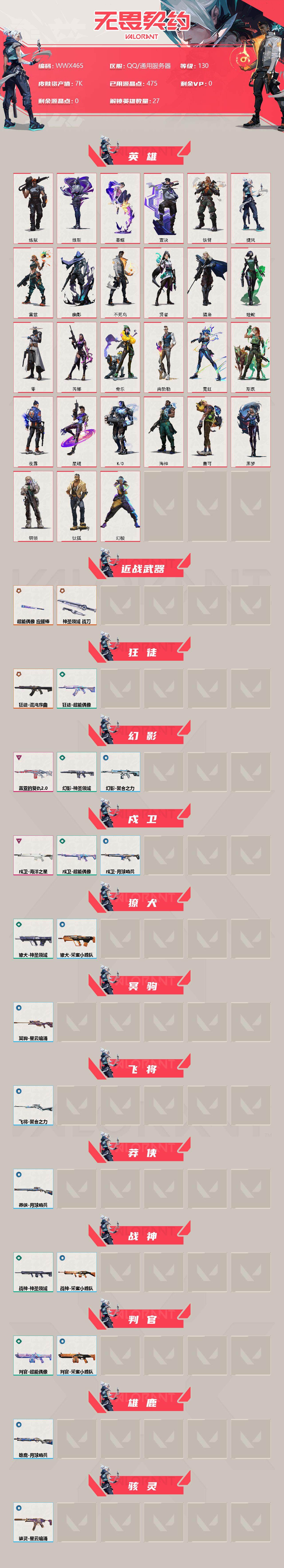 WWQEY37425无畏契约账号详情图2 WWQEY37425无畏契约账号详情图2