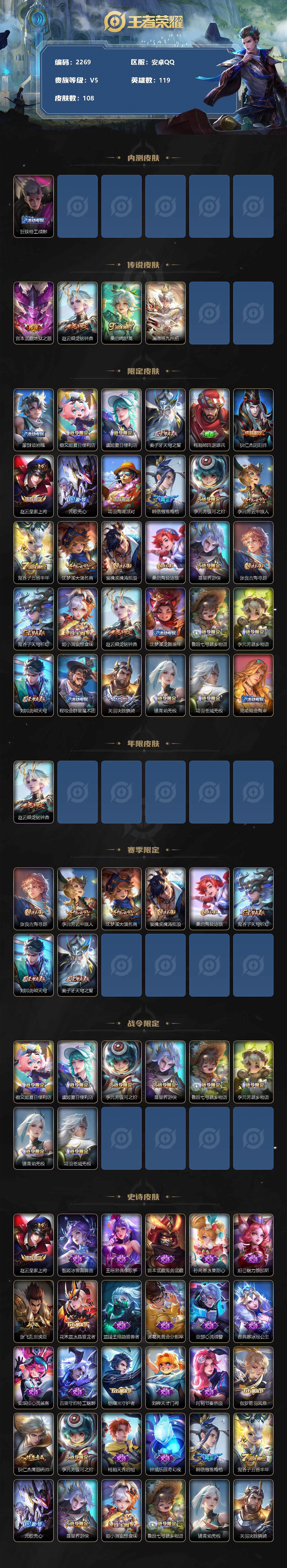 WZJZ3196358王者荣耀账号详情图2 WZJZ3196358王者荣耀账号详情图2