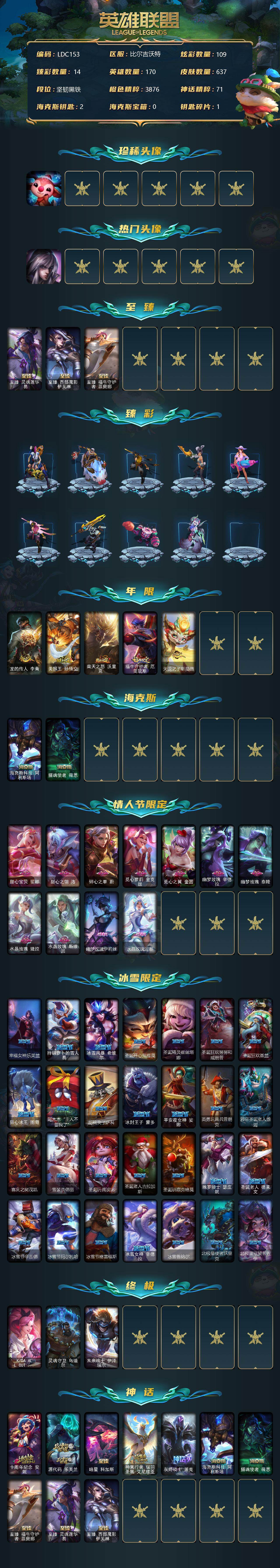 LOLEY38298英雄联盟账号详情图2 LOLEY38298英雄联盟账号详情图2