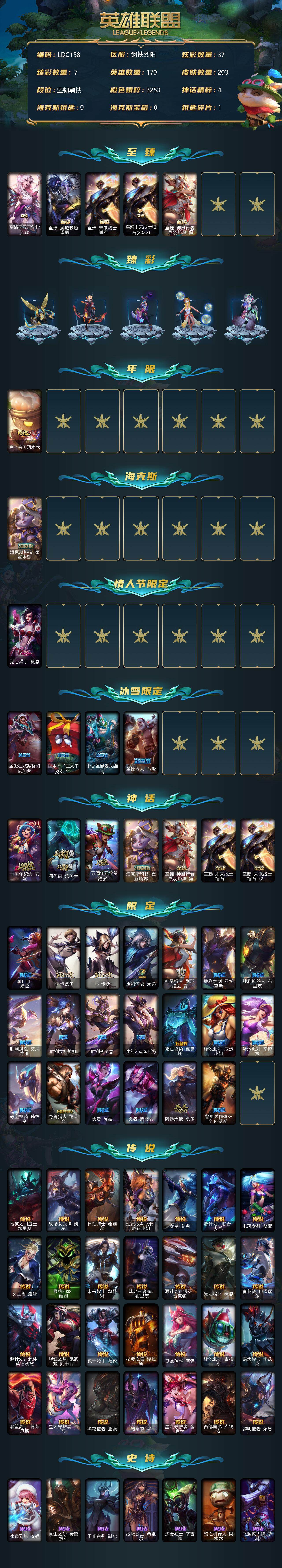 LOLEY38333英雄联盟账号详情图2 LOLEY38333英雄联盟账号详情图2