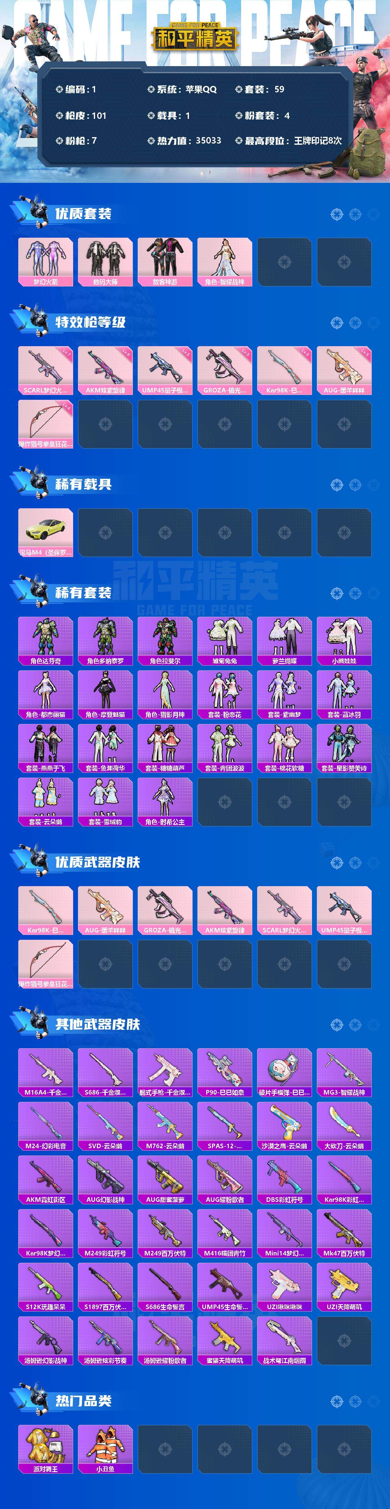 HPLFY3283367和平精英账号详情图2 HPLFY3283367和平精英账号详情图2