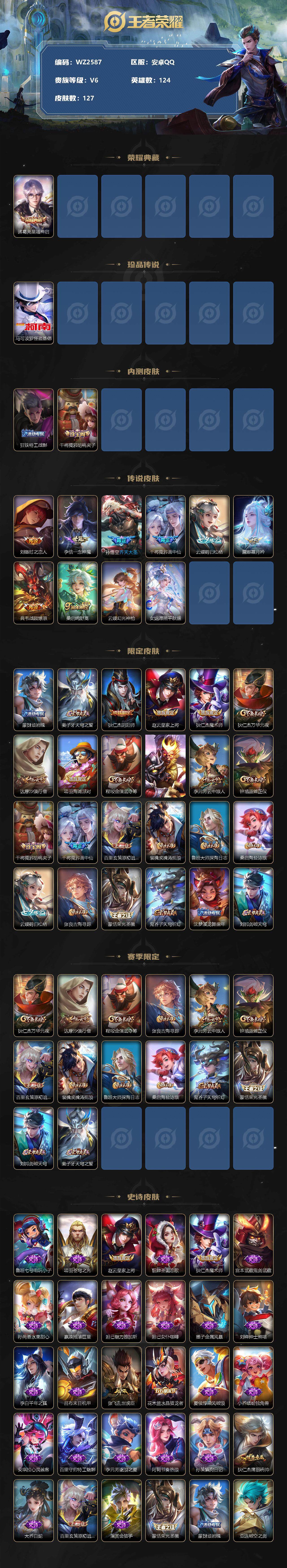 WZXS3195827王者荣耀账号详情图2