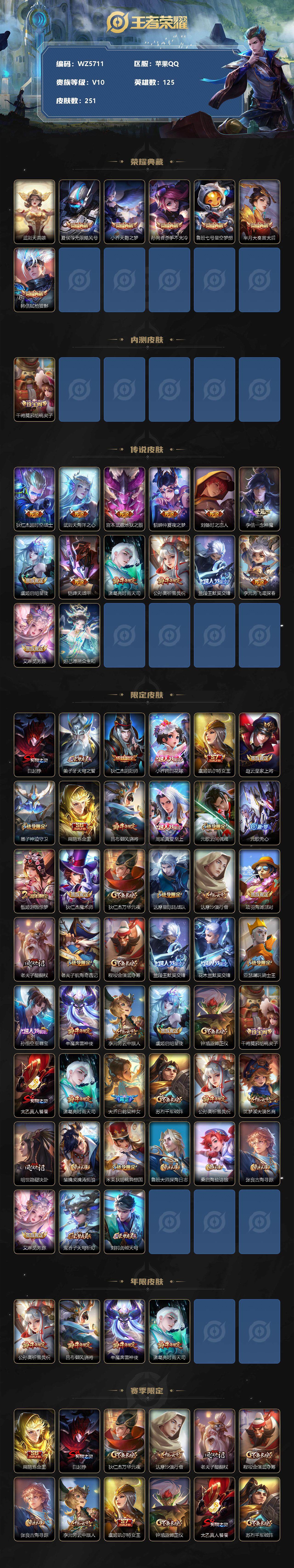 WZ033196865王者荣耀账号详情图2