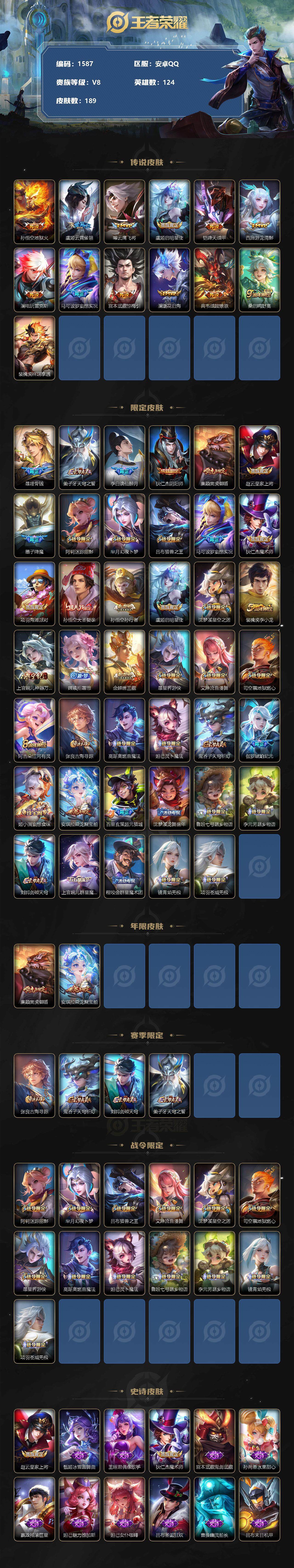 WZQM3385637王者荣耀账号详情图3