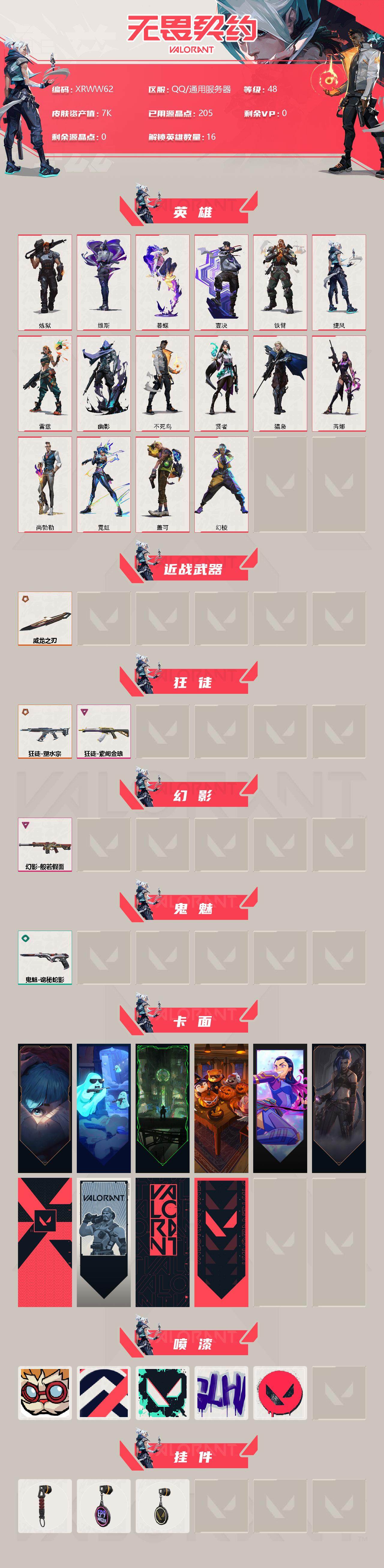 WWQJM38144无畏契约账号详情图2 WWQJM38144无畏契约账号详情图2
