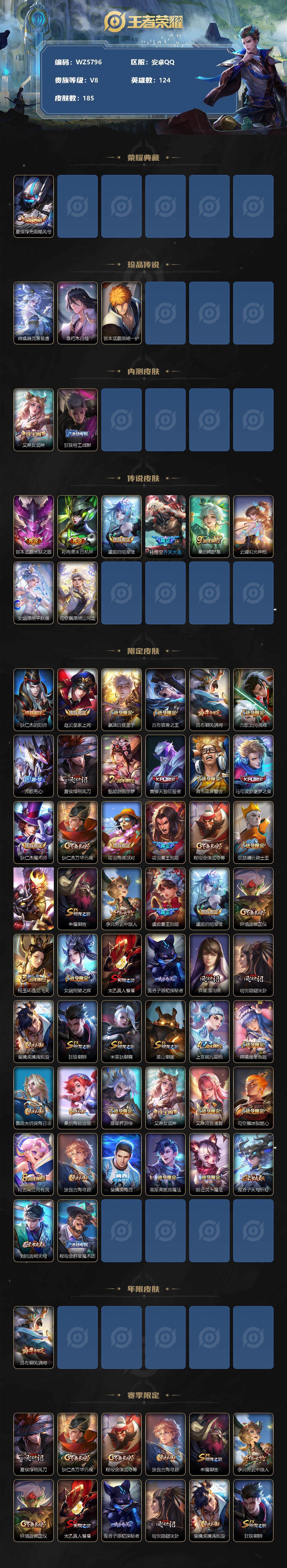 WZ033197550王者荣耀账号详情图2