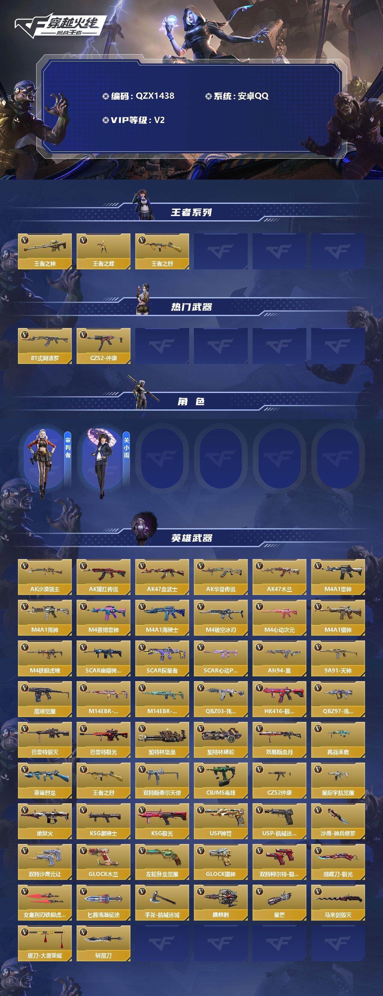 CFMEY339763枪战王者账号详情图2