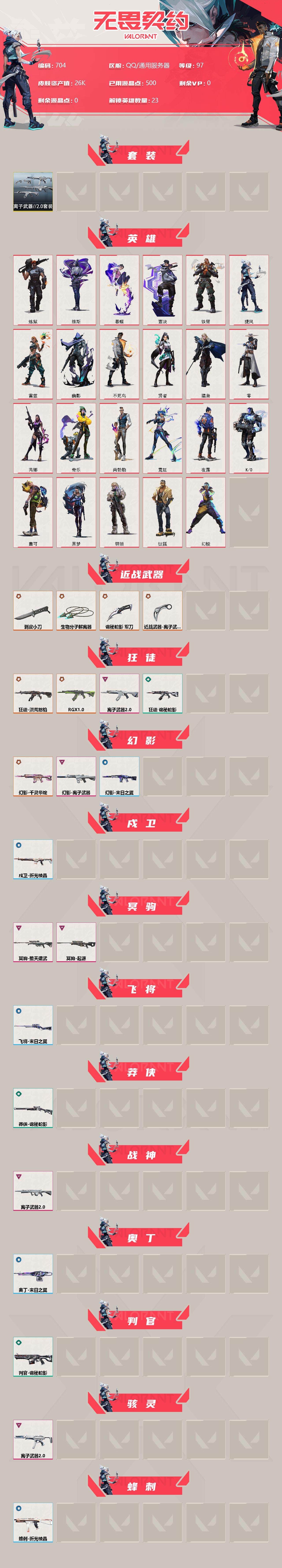 WWQQM310864无畏契约账号详情图4 WWQQM310864无畏契约账号详情图4
