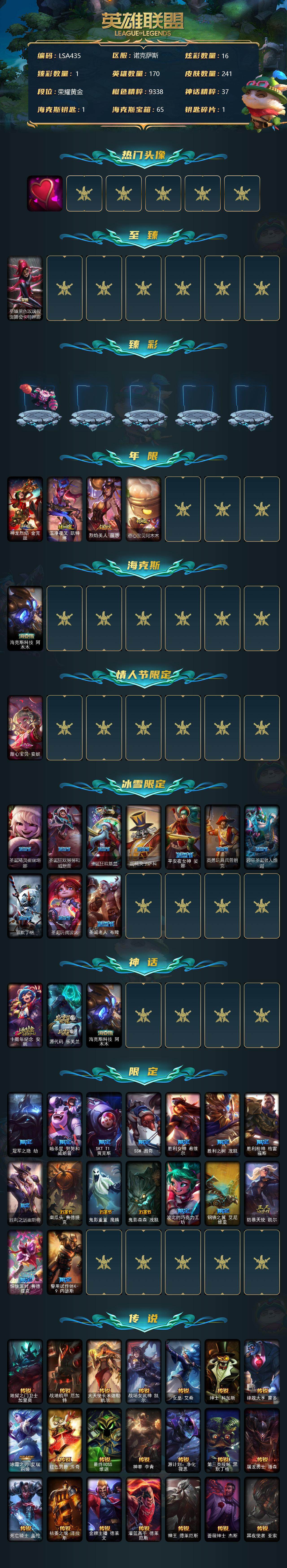 LOLEY38490英雄联盟账号详情图2