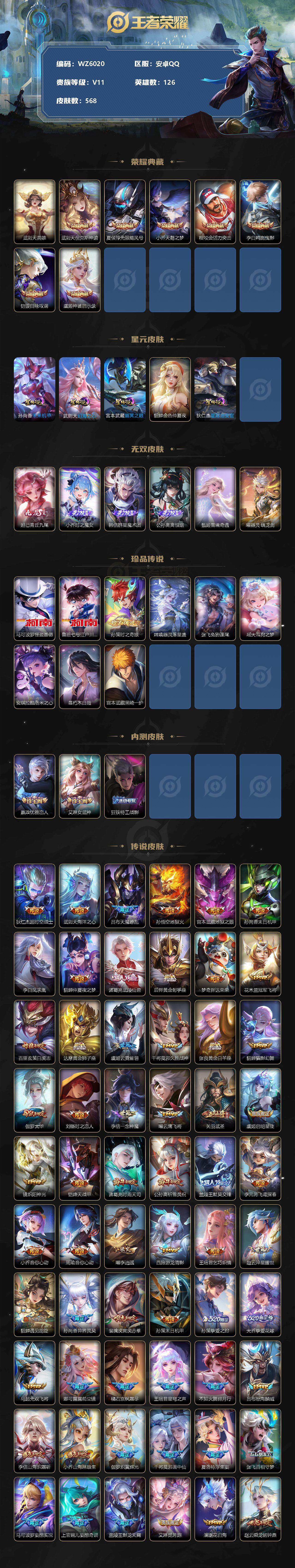 WZ033199069王者荣耀账号详情图2
