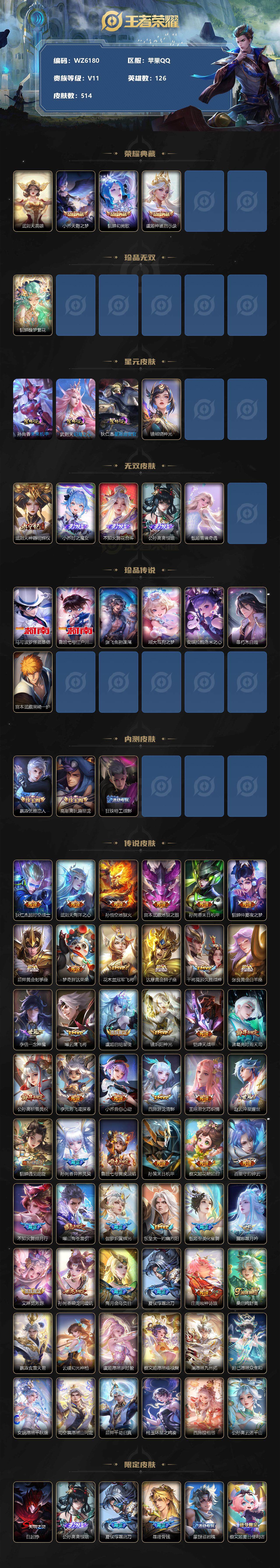WZ033200679王者荣耀账号详情图2