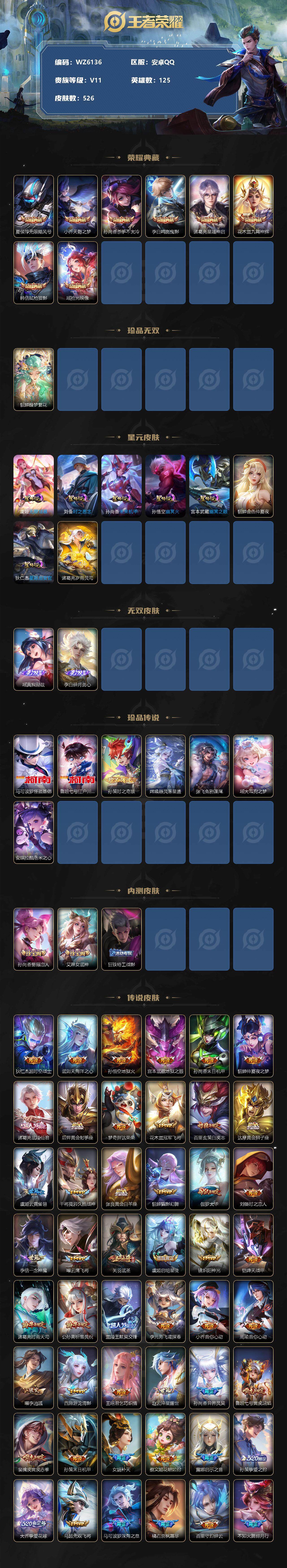 WZ033200661王者荣耀账号详情图2