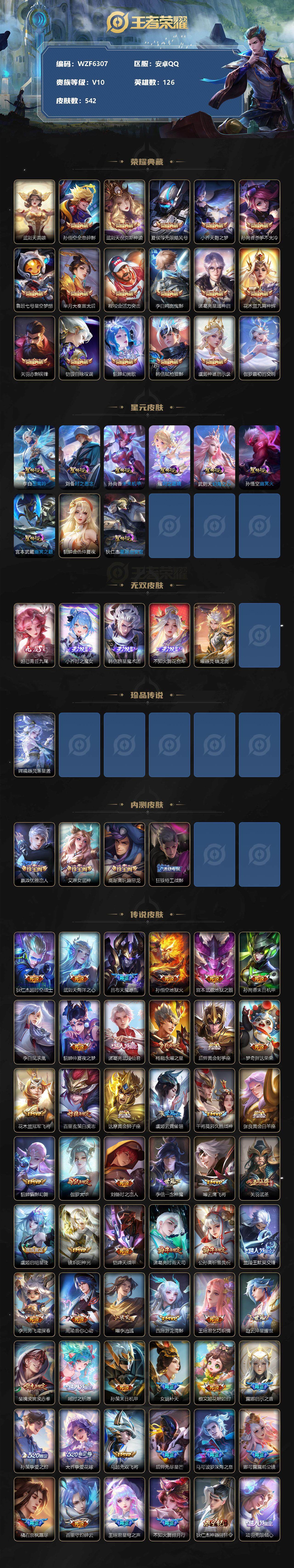 WZEY3200215王者荣耀账号详情图2