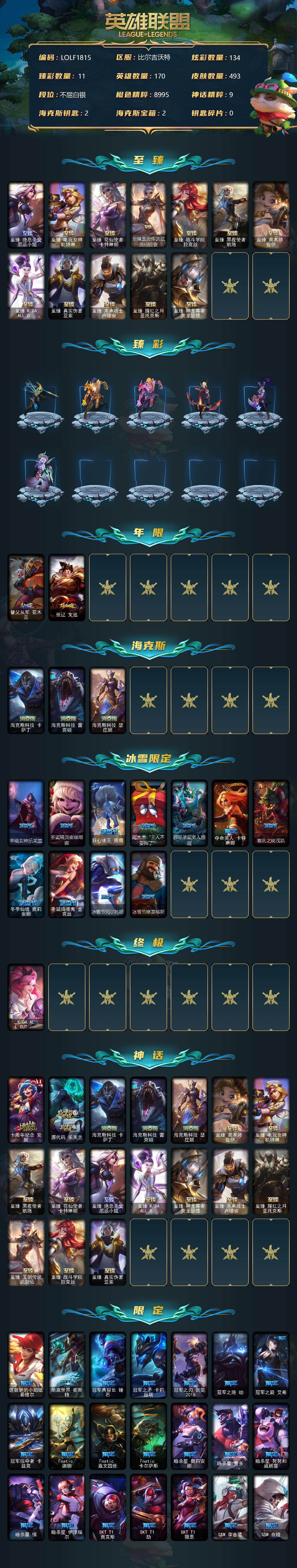 LOLEY38599英雄联盟账号详情图2 LOLEY38599英雄联盟账号详情图2