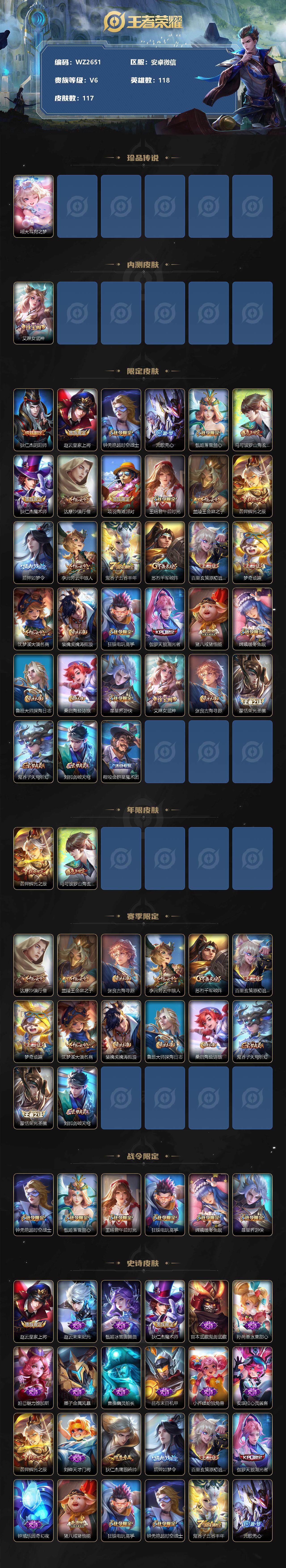 WZXS3201835王者荣耀账号详情图2
