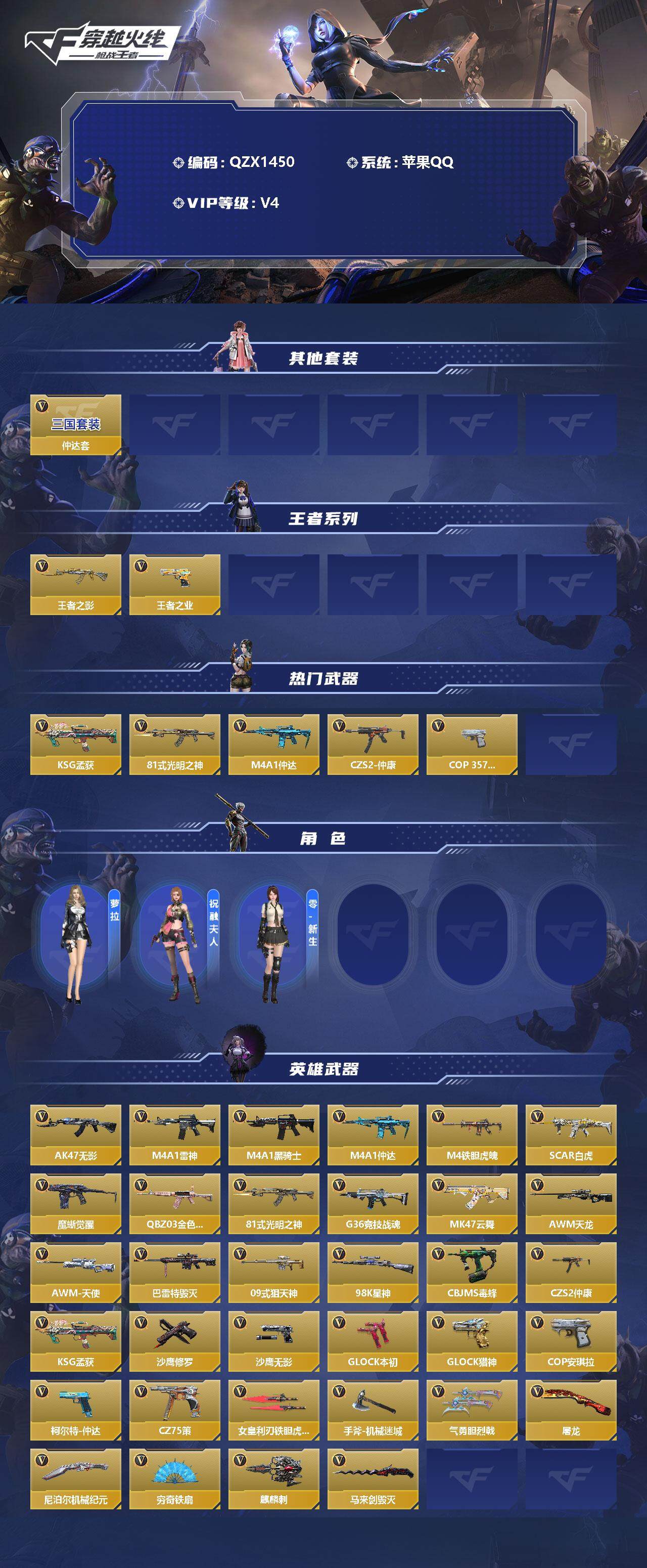 CFMEY340082枪战王者账号详情图2 CFMEY340082枪战王者账号详情图2