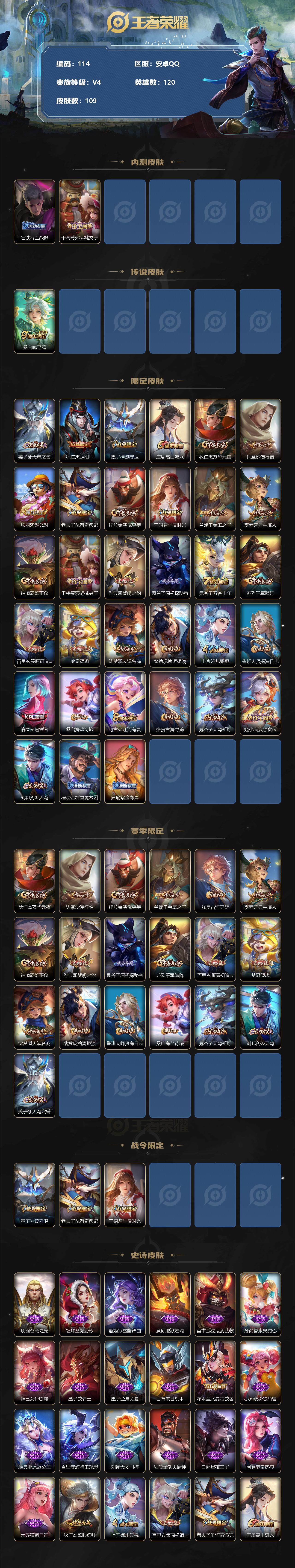 WZCMW3245448王者荣耀账号详情图2