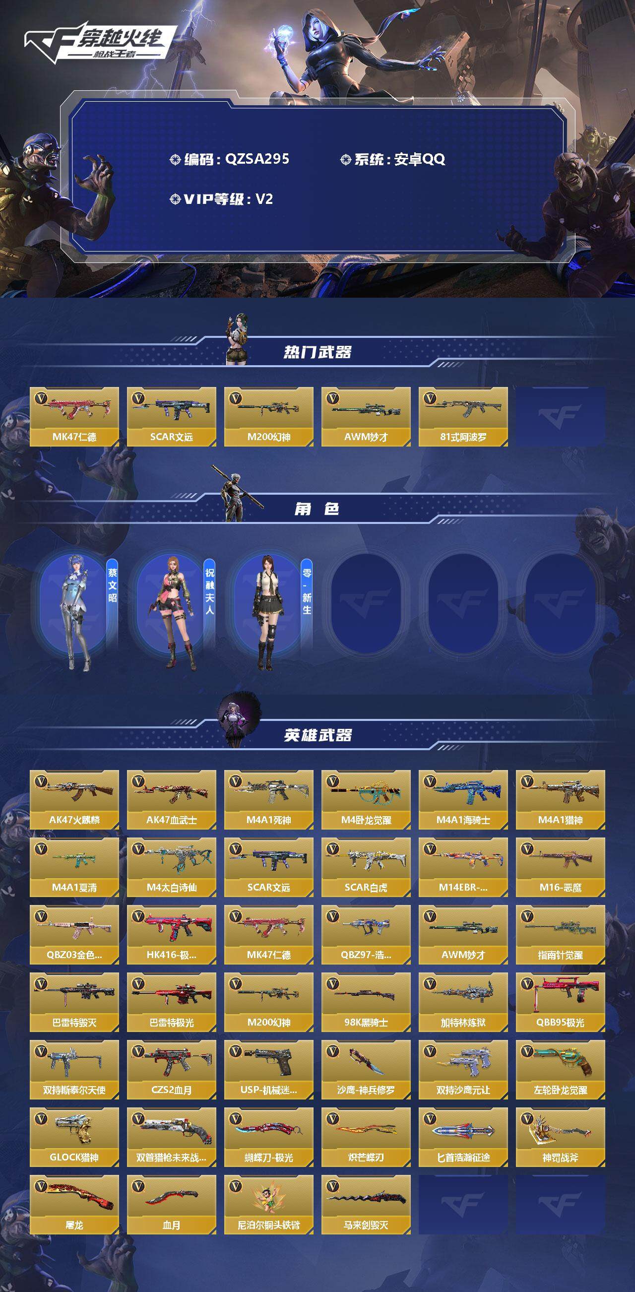 CFMEY340177枪战王者账号详情图2 CFMEY340177枪战王者账号详情图2