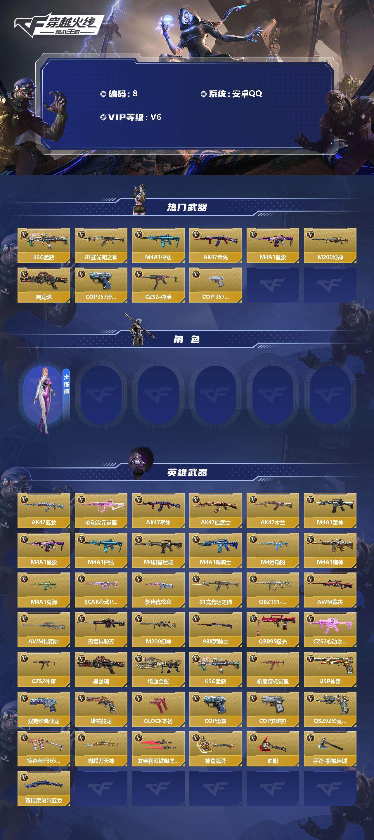 CFMLFY340144枪战王者账号详情图2 CFMLFY340144枪战王者账号详情图2