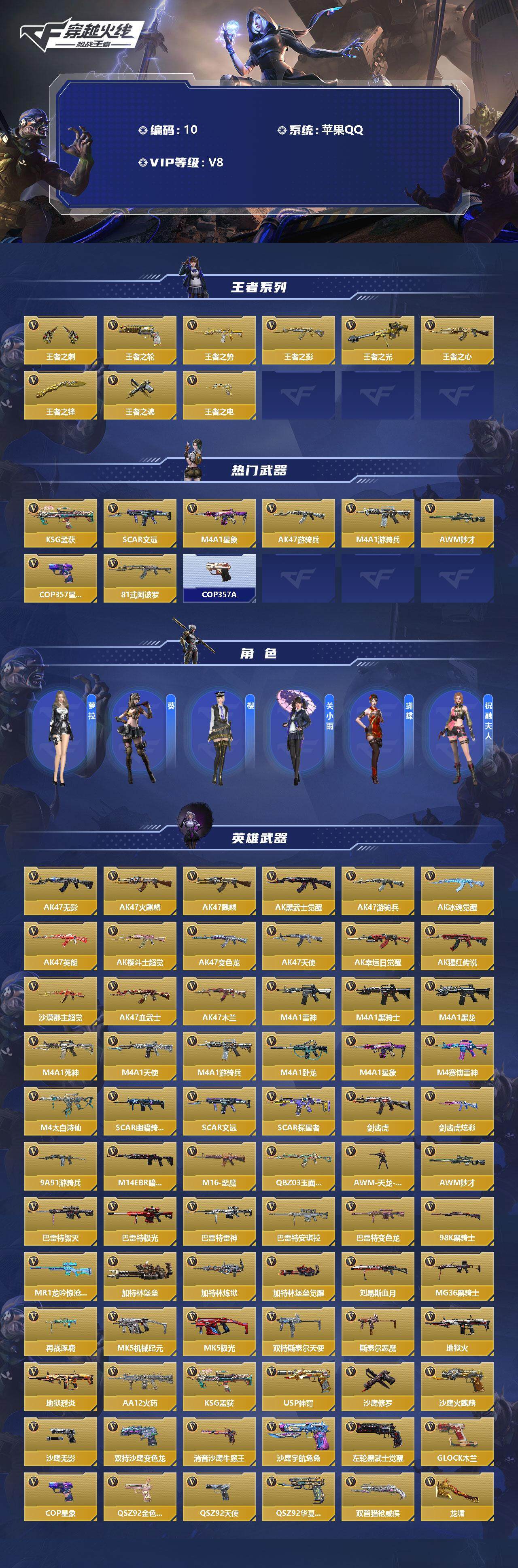 CFMLFY340147枪战王者账号详情图2 CFMLFY340147枪战王者账号详情图2