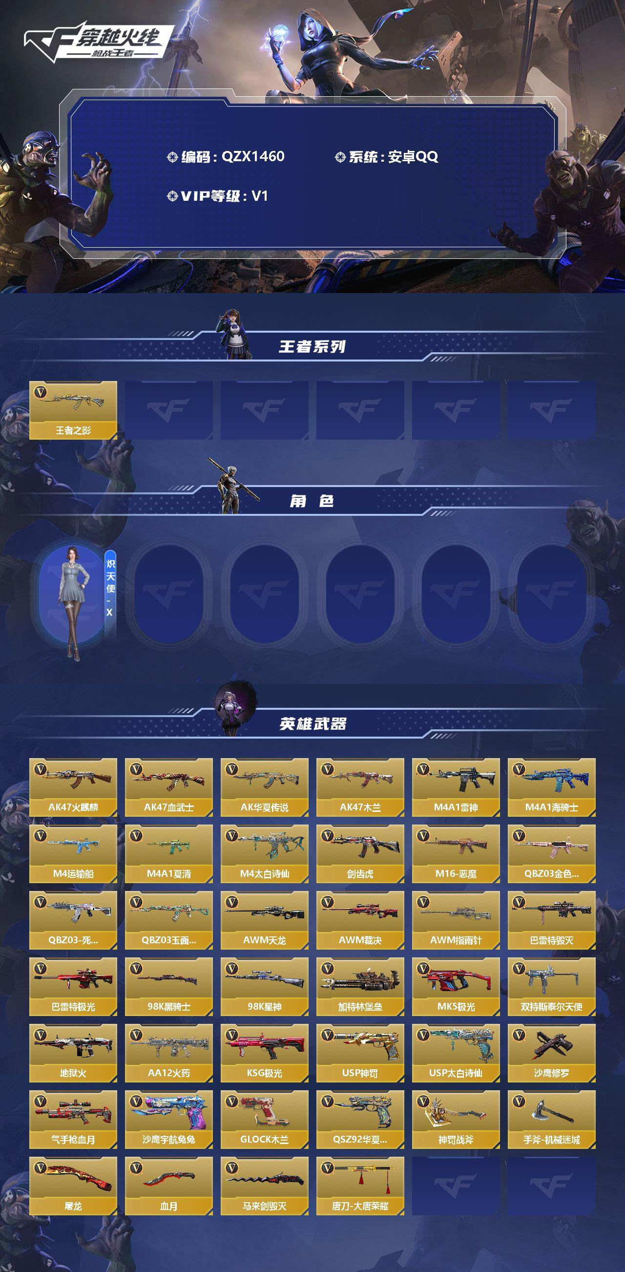 CFMEY340201枪战王者账号详情图2