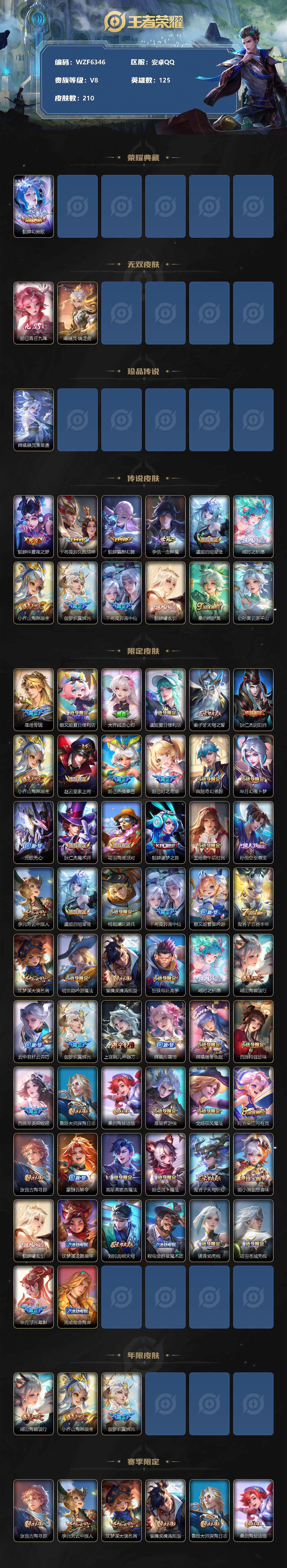 WZEY3204577王者荣耀账号详情图2
