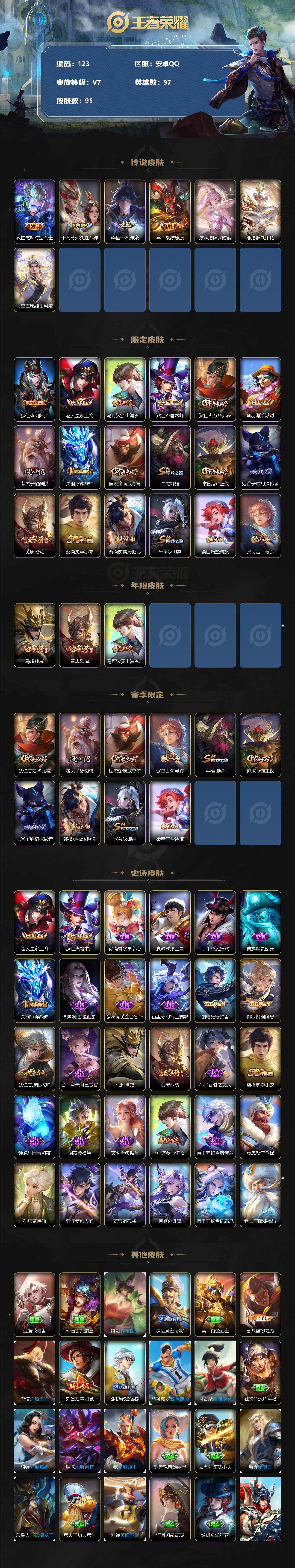 WZLFY3204939王者荣耀账号详情图2