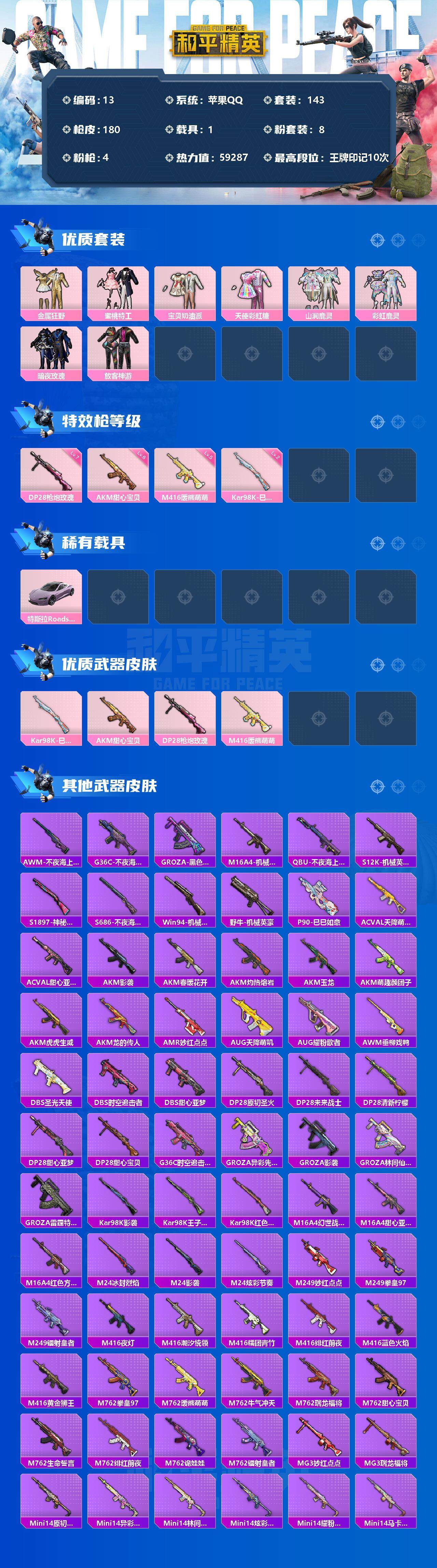 HPLFY3286019和平精英账号详情图2 HPLFY3286019和平精英账号详情图2
