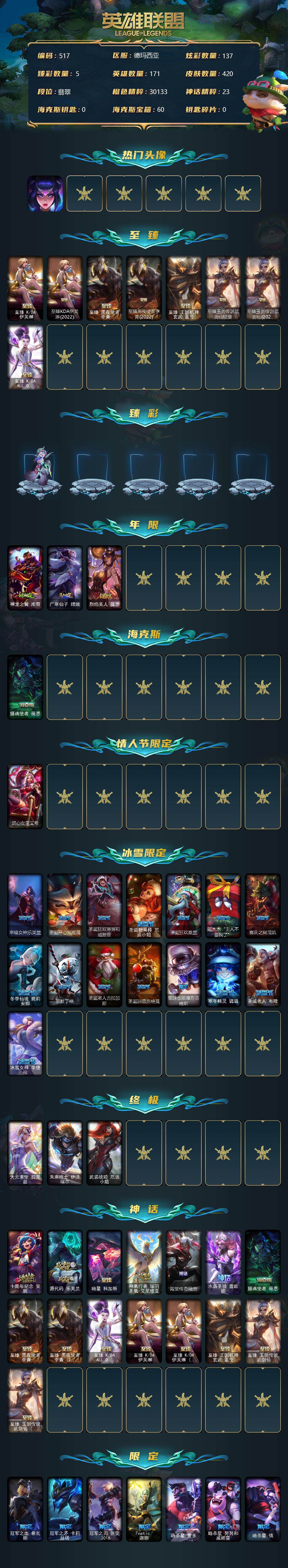 LOLCMW39701英雄联盟账号详情图3