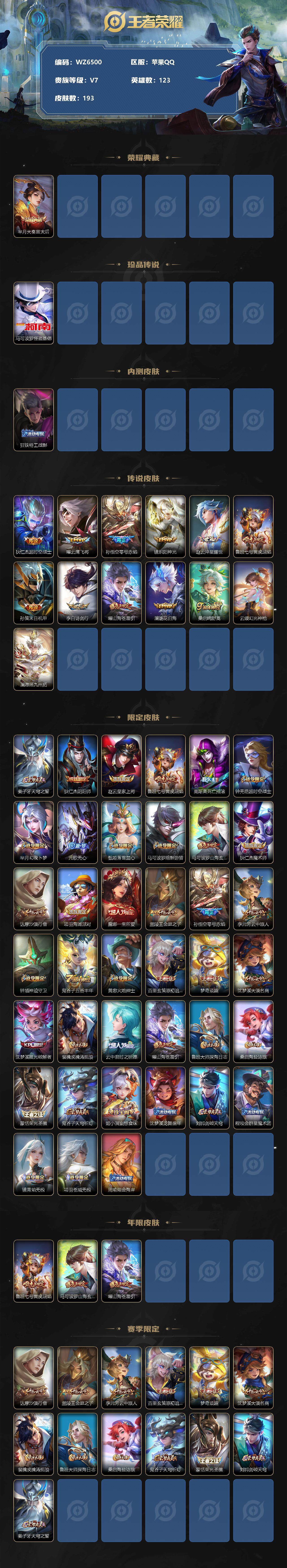WZ033206842王者荣耀账号详情图5