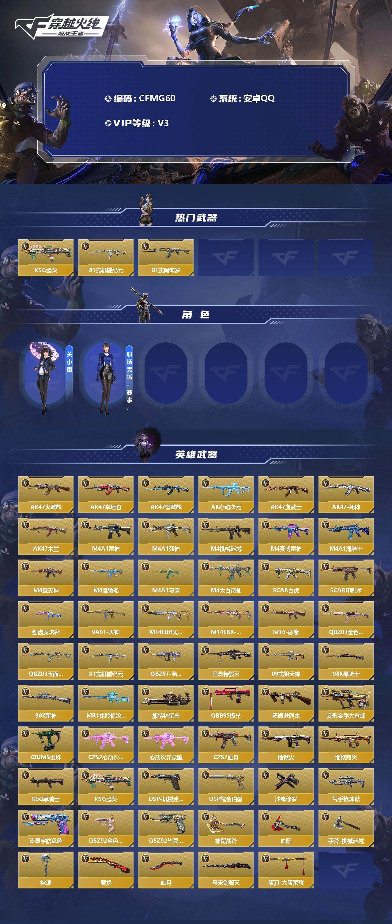 CFMEY340494枪战王者账号详情图2 CFMEY340494枪战王者账号详情图2