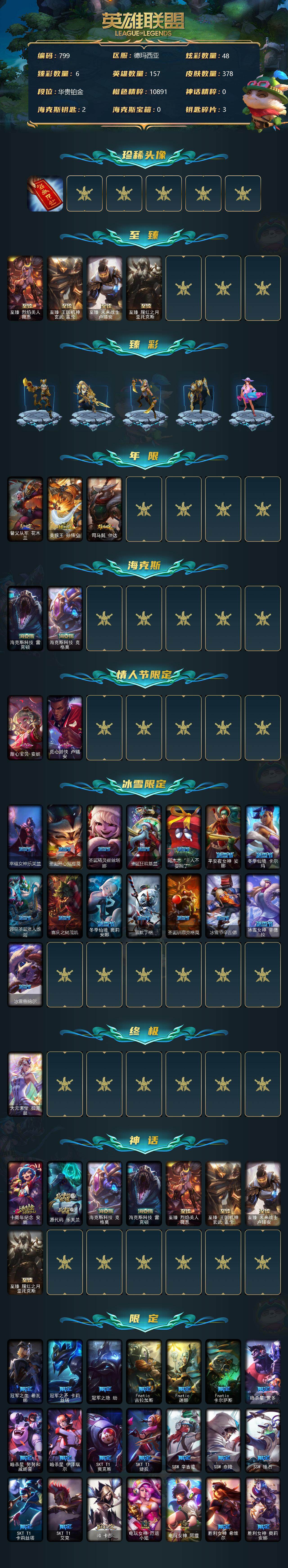 LOLCMW39712英雄联盟账号详情图3
