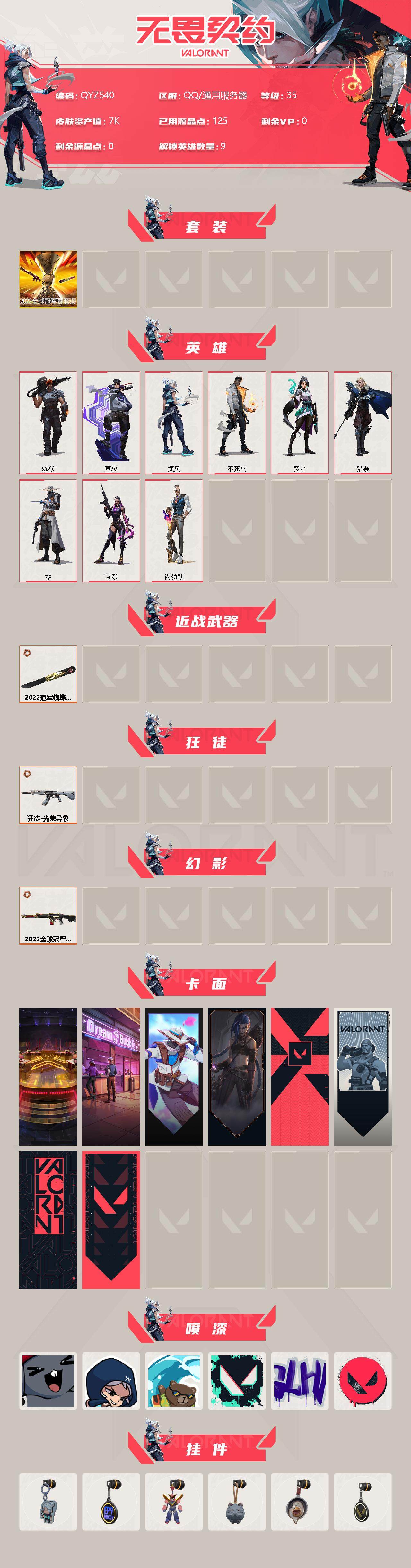 WWQEY38573无畏契约账号详情图2 WWQEY38573无畏契约账号详情图2