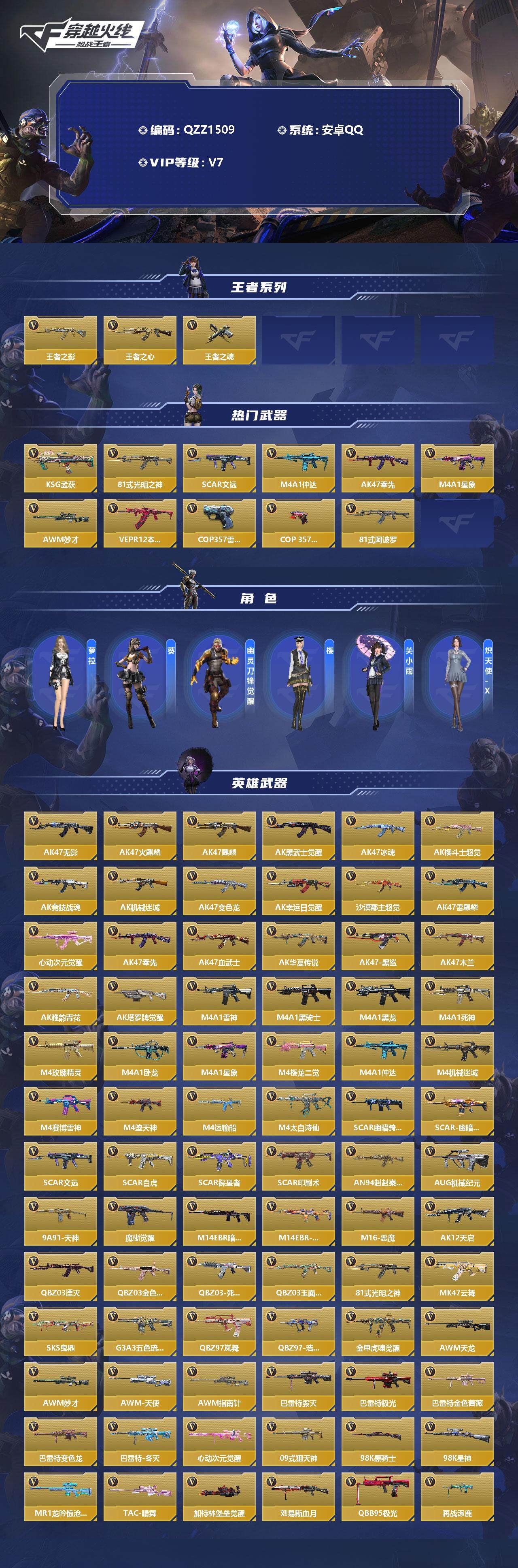 CFMEY340814枪战王者账号详情图4 CFMEY340814枪战王者账号详情图4