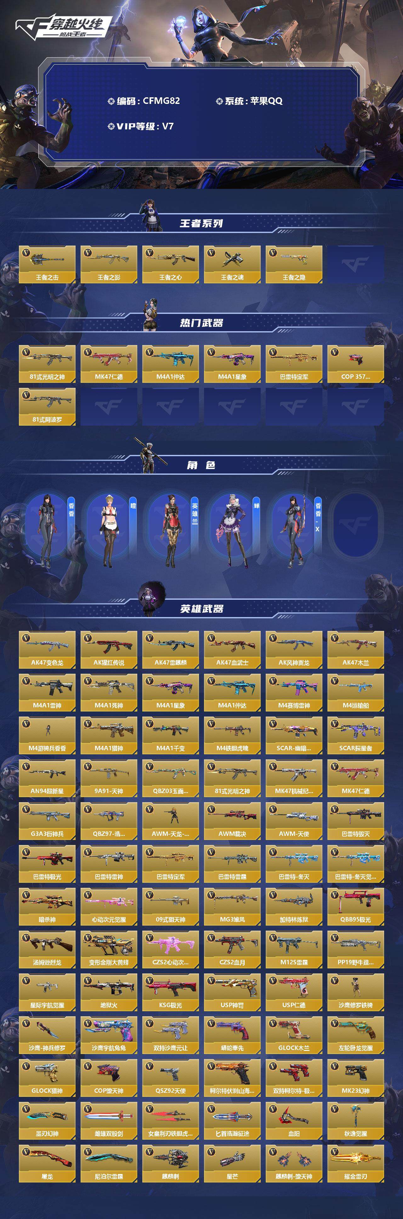 CFMEY340979枪战王者账号详情图2