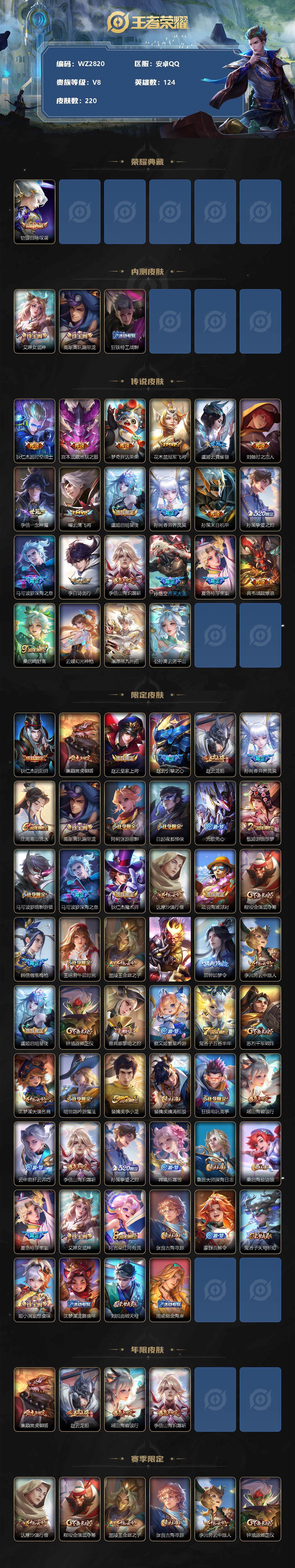 WZXS3208764王者荣耀账号详情图2