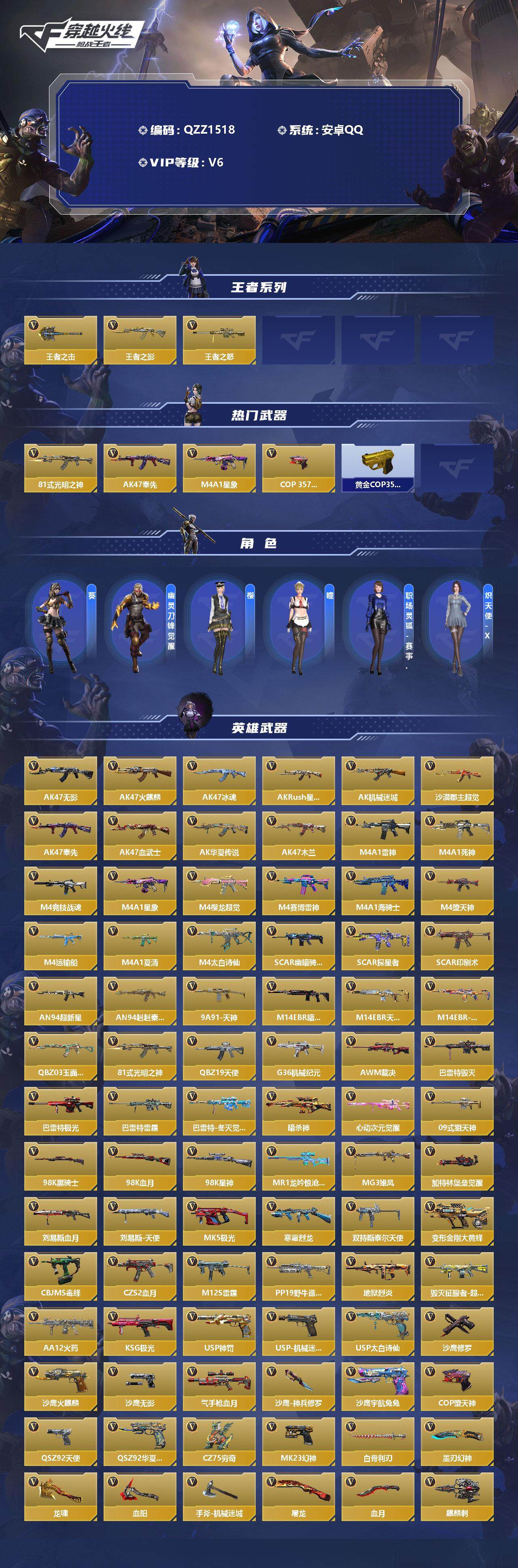 CFMEY341079枪战王者账号详情图2