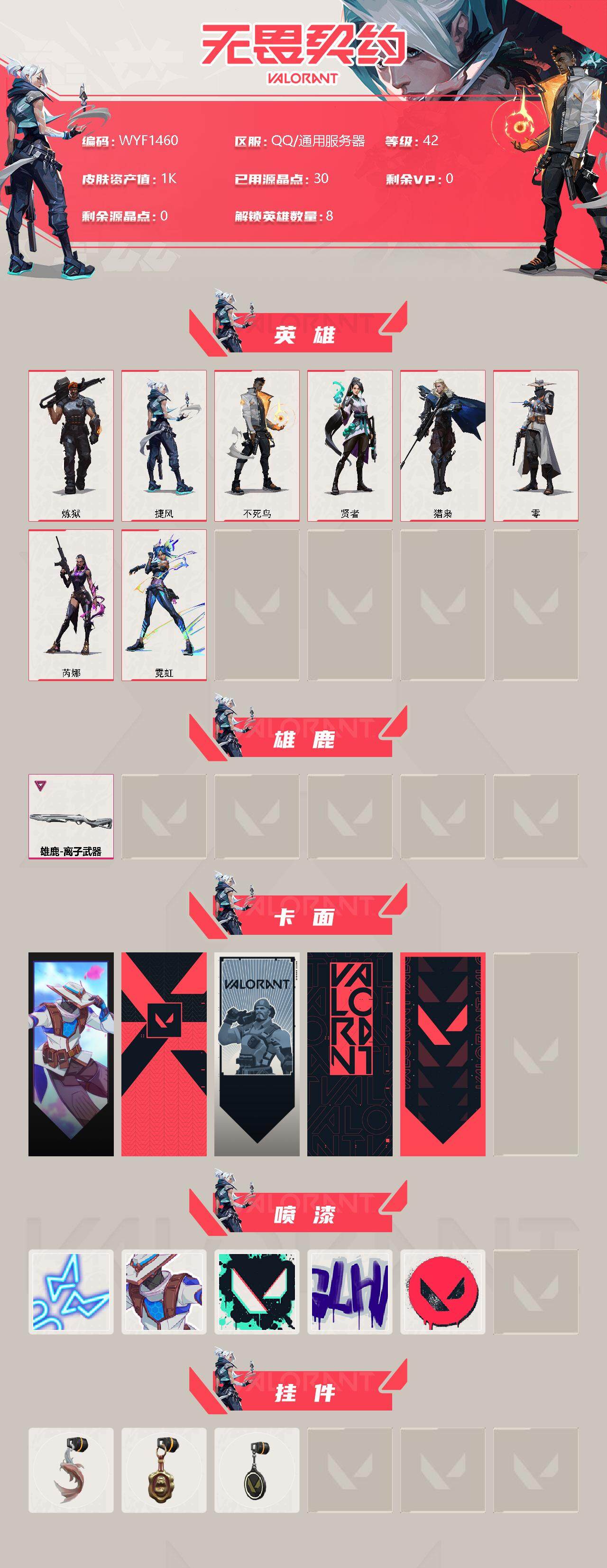 WWQEY38658无畏契约账号详情图2 WWQEY38658无畏契约账号详情图2