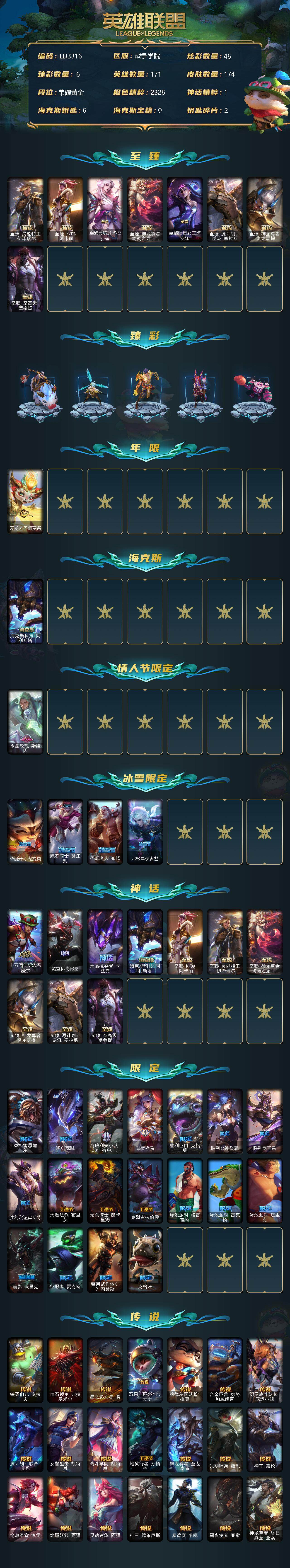 LOLEY39053英雄联盟账号详情图2 LOLEY39053英雄联盟账号详情图2