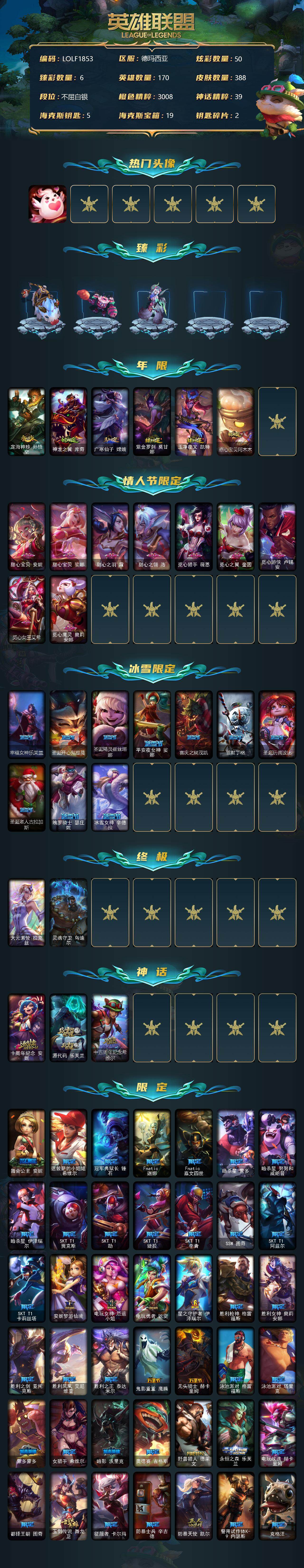LOLEY39074英雄联盟账号详情图2